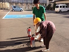 初めての水消火器